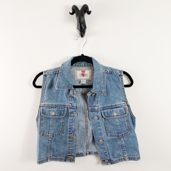 levi's denim vest womens